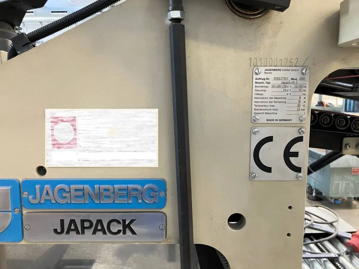 Jagenberg JAPACK 40-3 2001 ref.24036475