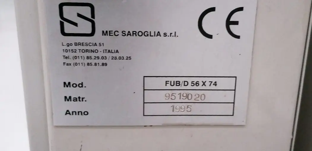 Saroglia FUB-D  Gold Foil 1995 rif.21035980