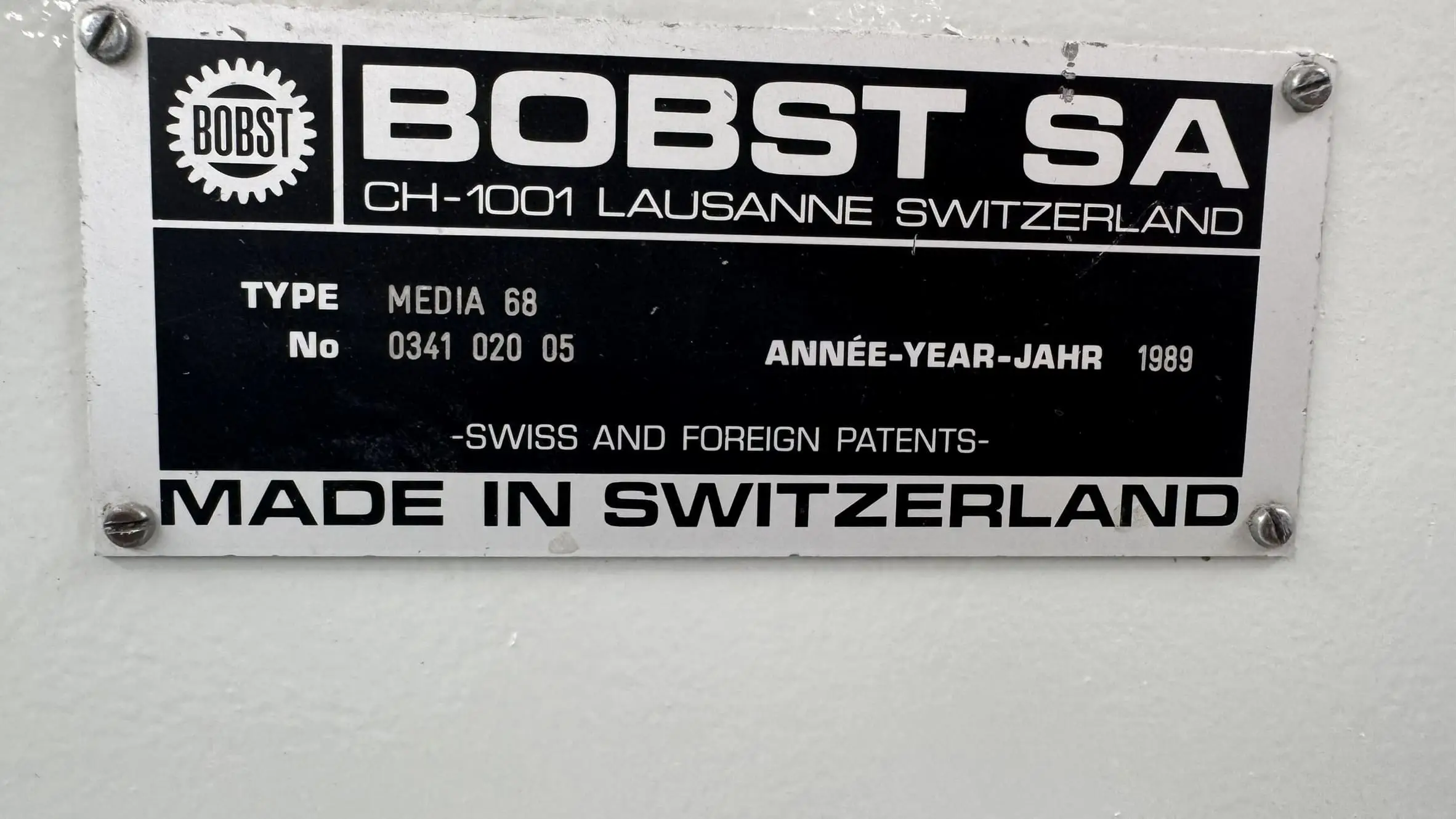 Bobst MEDIA 68  ref.25036617