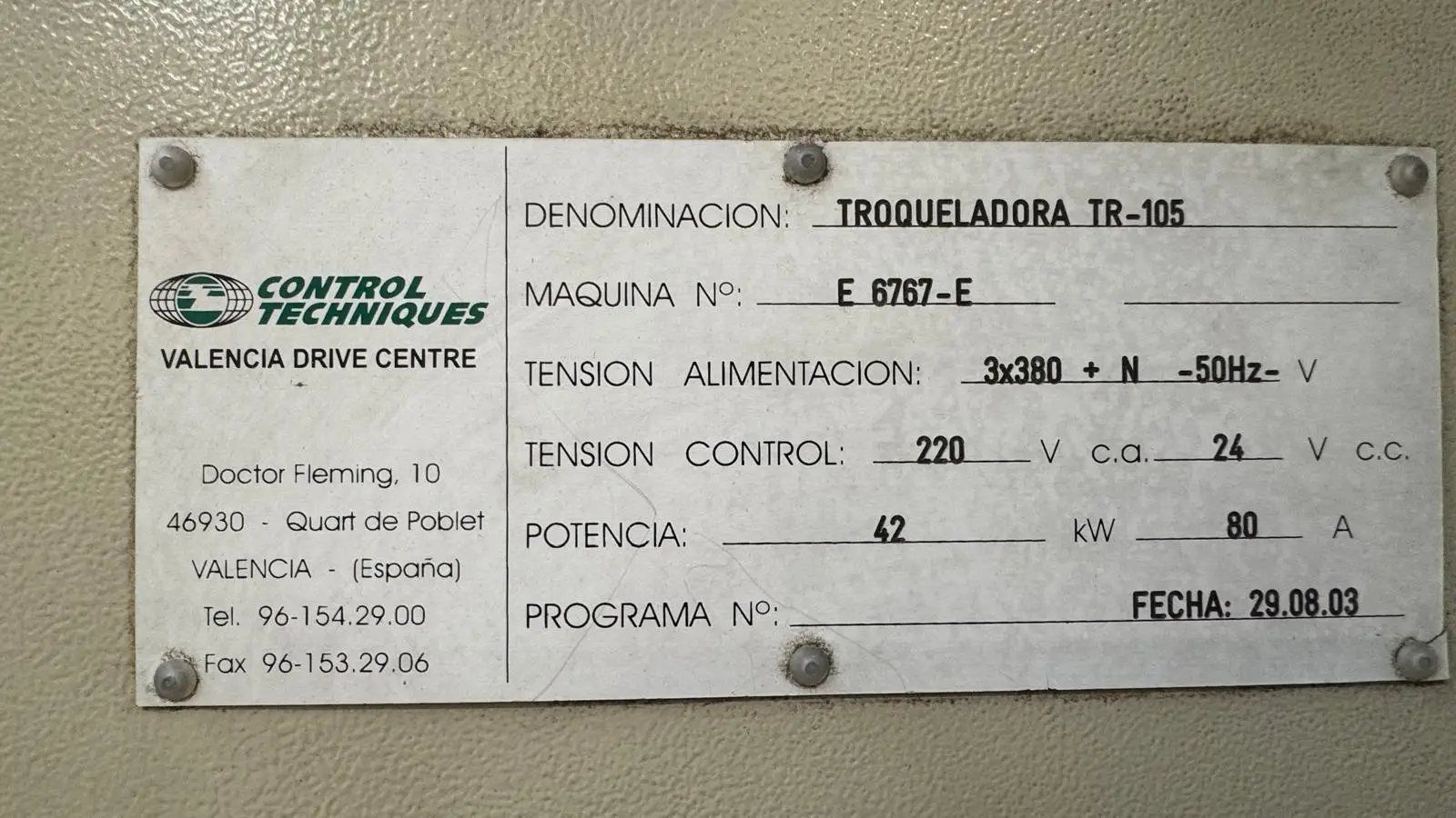 IBERICA TR-105  F 2003 ref.25036594