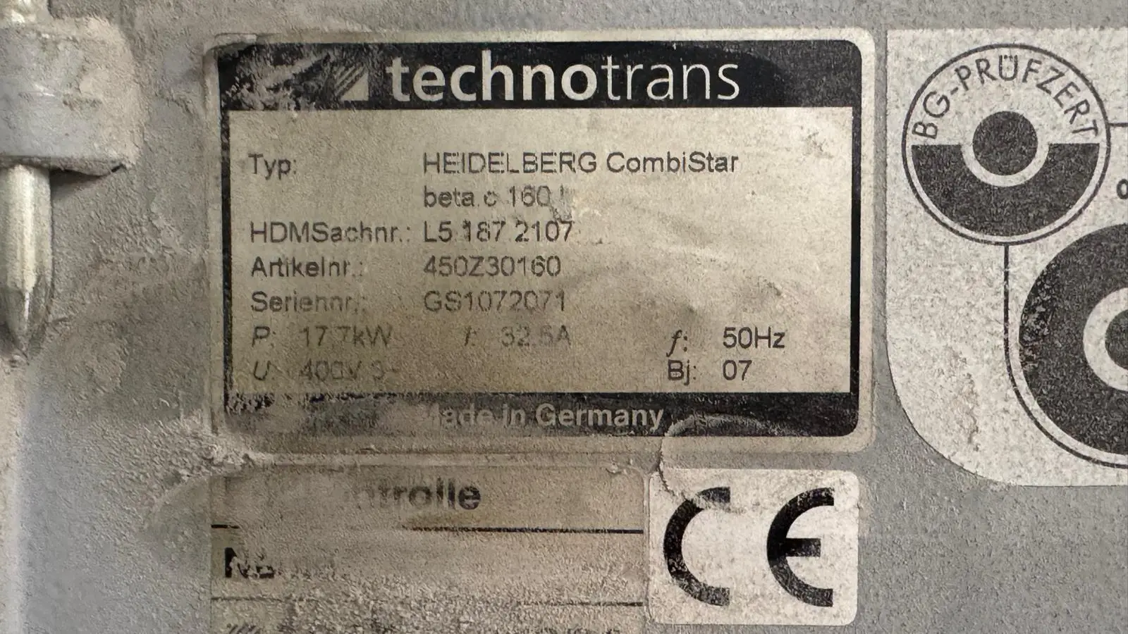 Heidelberg SM102-4 P3 + LX2 2007 ref.26036713