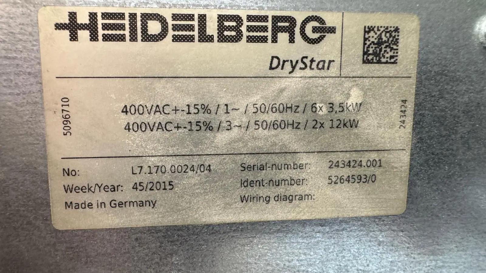 Heidelberg XL75-6 P2+LX 3 (F) Hybrid 2016 ref.24036459