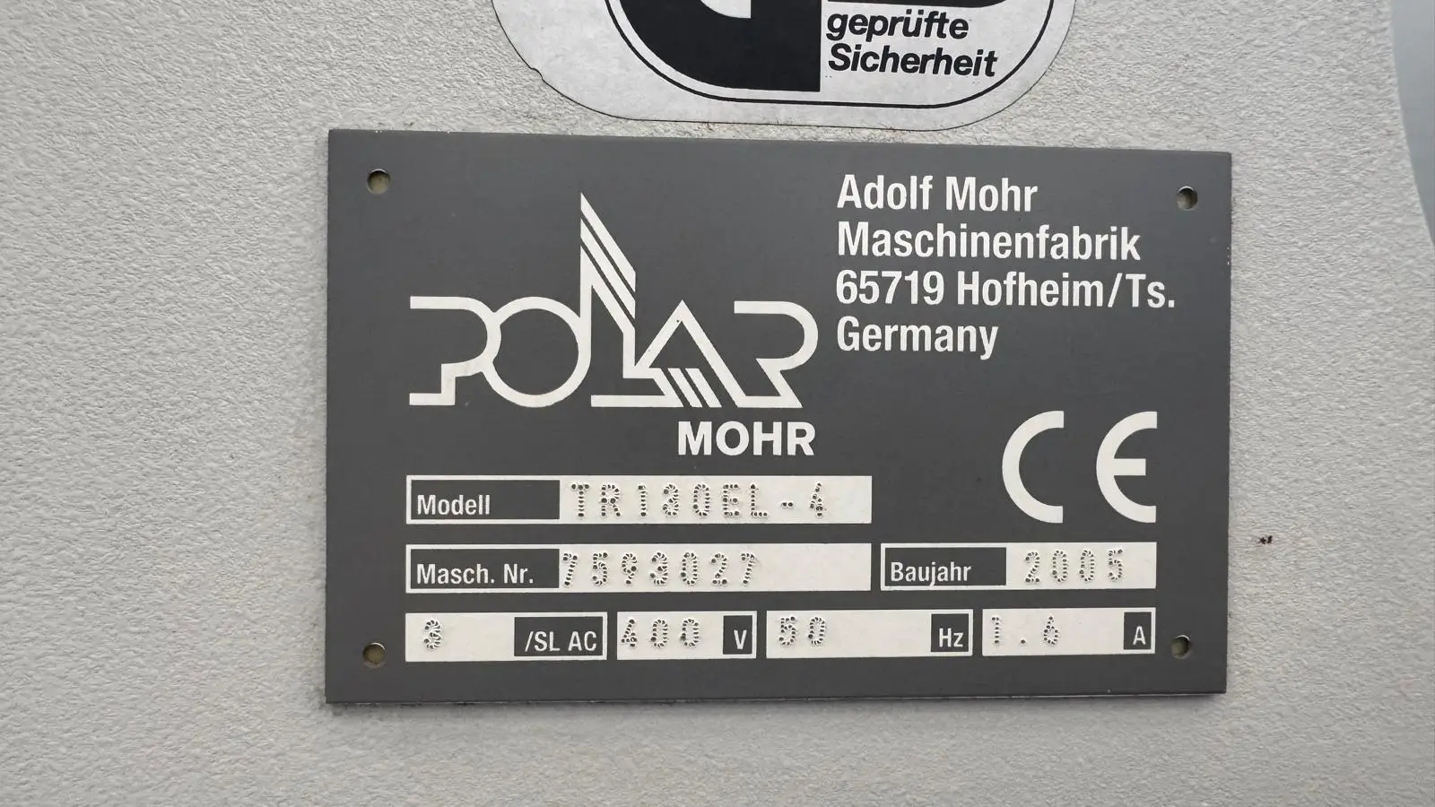 Polar Transomat 130 EL-4 2005 ref.26036691