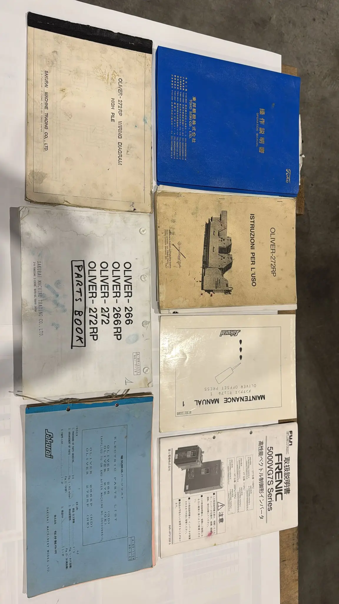 Sakurai OLIVER 272-2  RP 1990 ref.24036483